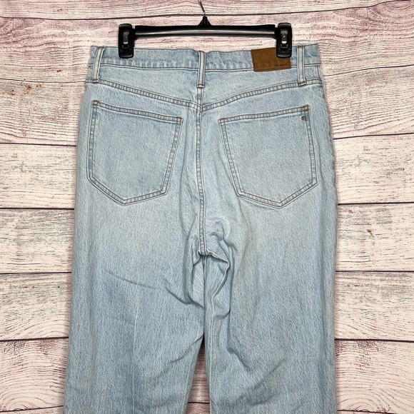 Madewell The Perfect Vintage Straight Leg Light Wash Distressed Denim Jeans 29 - Picture 3 of 9